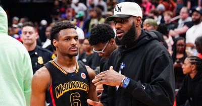 LeBron James responds to mock draft predicting son Bronny's NBA team