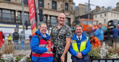 Edinburgh locals spot Tyson Fury as boxer parties and takes in tour of capital