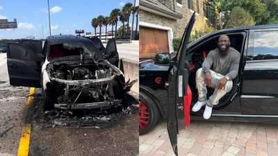 RB Leonard Fournette escapes unharmed after his vehicle catches on fire  with him driving