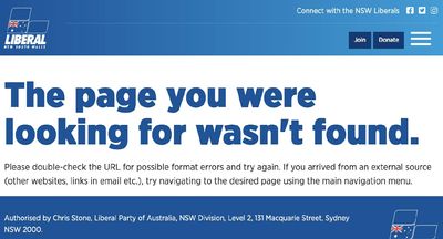 The Liberal Party has begun scrubbing Gladys Berejiklian from its online presence