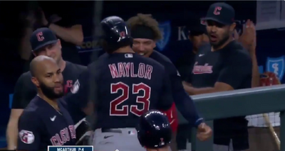 Guardians’ Bo Naylor had the best celebration with brother Josh after his first home run