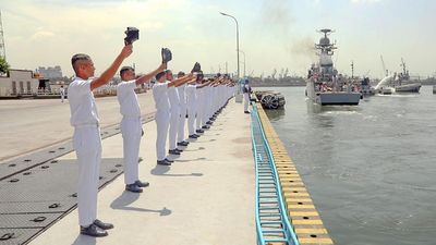 INS Kirpan sets sail from Visakhapatnam to Vietnam