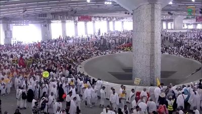 Watch live: Muslims hurl stones during ‘stoning of the devil’ ritual during annual Hajj pilgrimage