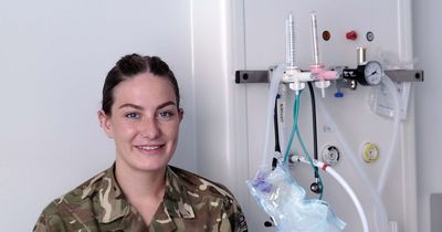Staff nurse marks Armed Forces Reserves Day by wearing uniform to work at Dumfries and Galloway Royal Infirmary