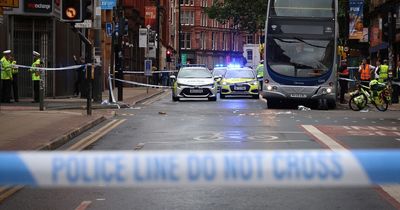 Woman rushed to hospital after being hit by a bus in the Northern Quarter