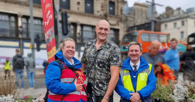 Tyson Fury parties in Edinburgh as locals spot him on tour of city