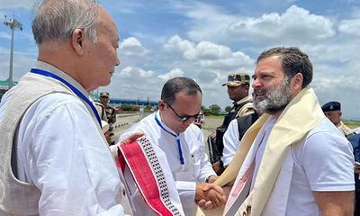 Rahul Gandhi in strife-torn Manipur on 2-day visit; Convoy stopped 20km from Imphal