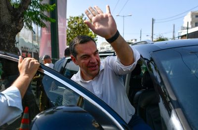 Greece’s left-wing opposition leader, Alexis Tsipras, stepping down after crushing election defeat