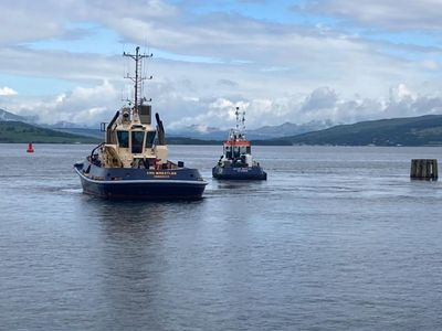 Tug in need of assistance after incident in water off Greenock's James Watt Dock