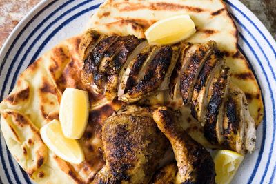 For barbecue season and July 4, grill a whole spiced chicken — without the seasoning sliding off