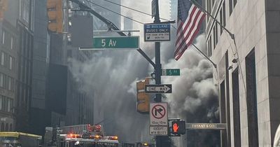 Tiffany's New York fire: Huge blaze tears through refurbished Fifth Avenue building