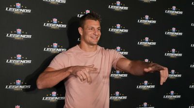 Rob Gronkowski Says Baby Gronk’s Dad Messaged Him a Wild Number of Times