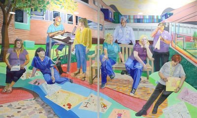 Tate loans painting of Covid frontline staff to Alder Hey hospital