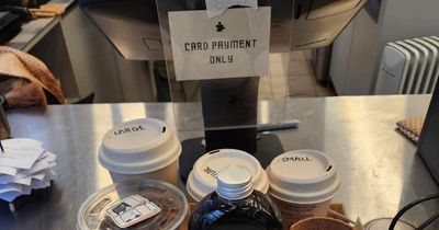 Coffee shop sparks uproar by refusing cash and adding surcharge to card payments
