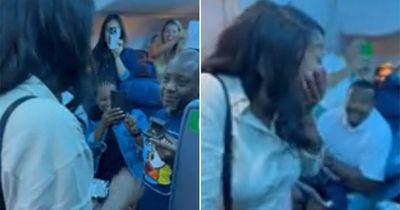 Man forced to propose on flight to friend's wedding as passenger lets slip plans