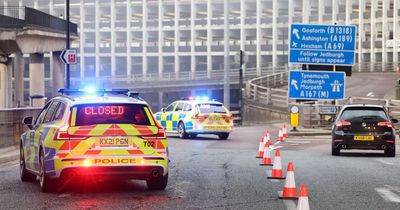 Newcastle's Central Motorway remains closed after city centre fire causes structural damage to building