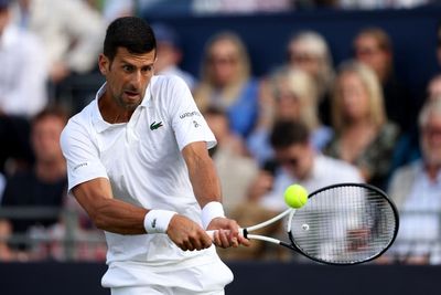 Novak Djokovic warms up for Wimbledon with exhibition win over Frances Tiafoe