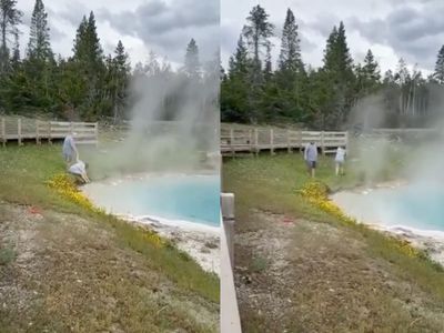 Yellowstone tourist mocked after dipping finger in deadly thermals: ‘It’s very hot!’
