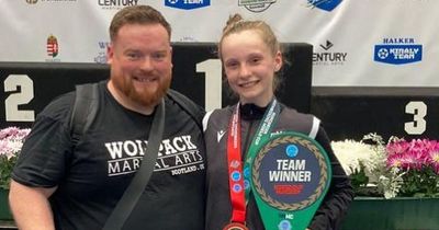 Four golds for Dumbarton Maia Bisley at Kickboxing World Cup in Hungary