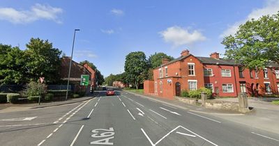 Road taped off after child hit by car