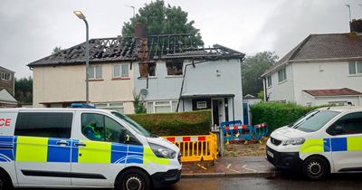 Major emergency services response as serious house fire sees man rescued and rushed to hospital