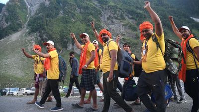 Multiple rings of security welcome pilgrims lining up for the Amarnath yatra in Kashmir