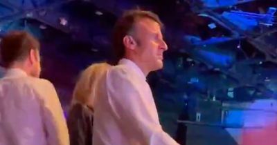 Emmanuel Macron slammed for dancing at Elton John concert while Paris burns in riots