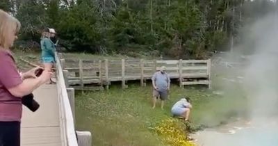 Yellowstone visitor dips hand in 79C steaming spring before screaming ‘it’s hot’