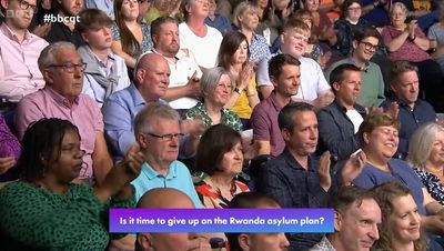 Video: Question Time audience refuses to support government’s Rwanda migrant plan