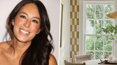 It's a game changer: Joanna Gaines' unconventional tile trick makes this tiny room feel instantly taller
