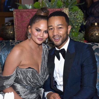 Chrissy Teigen Is Obsessed With Son Wren's Hair, Makes Hilarious '00s Pop-Punk Reference
