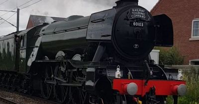 Flying Scotsman passes through Nottinghamshire as part of mainline journey