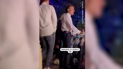 Emmanuel Macron seen dancing at concert amid France riots