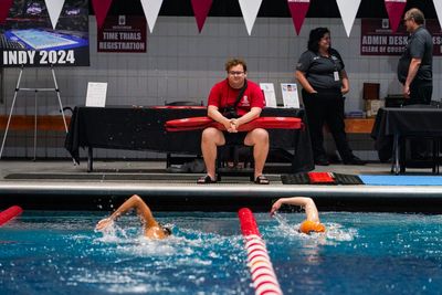 Column: A salute to lifeguards, who are even needed at the Olympic pool