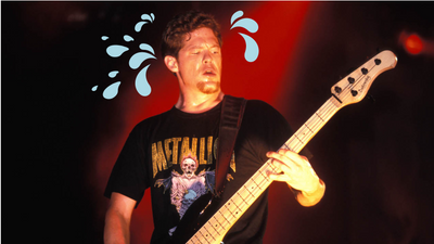 "I'd sweat so much I had to test my basses by dunking them in water!" True story: Jason Newsted sweated so much with Metallica that his basses would short-circuit