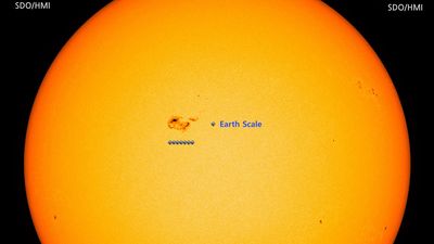 You can see a huge sunspot 7 times wider than Earth right now — but be careful!