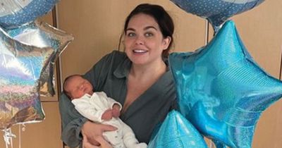 Gogglebox's Scarlett Moffatt cuddles son born five weeks early in sweet new snaps