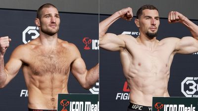 UFC on ESPN 47 video: Sean Strickland, Abus Magomedov make weight for main event