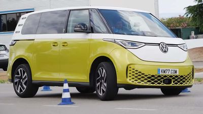 Watch Volkswagen ID. Buzz Hustle Through Cones To Take Moose Test