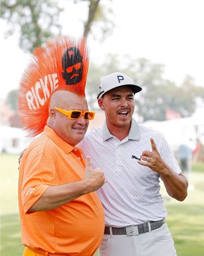 Mohawk Bob might be Rickie Fowler’s biggest fan at Rocket Mortgage Classic
