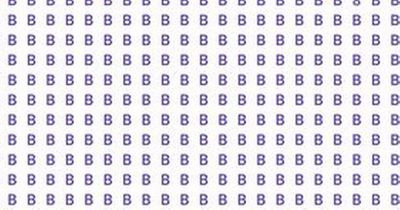 Only eagle-eyed people can spot the number in sea of B's in just three seconds
