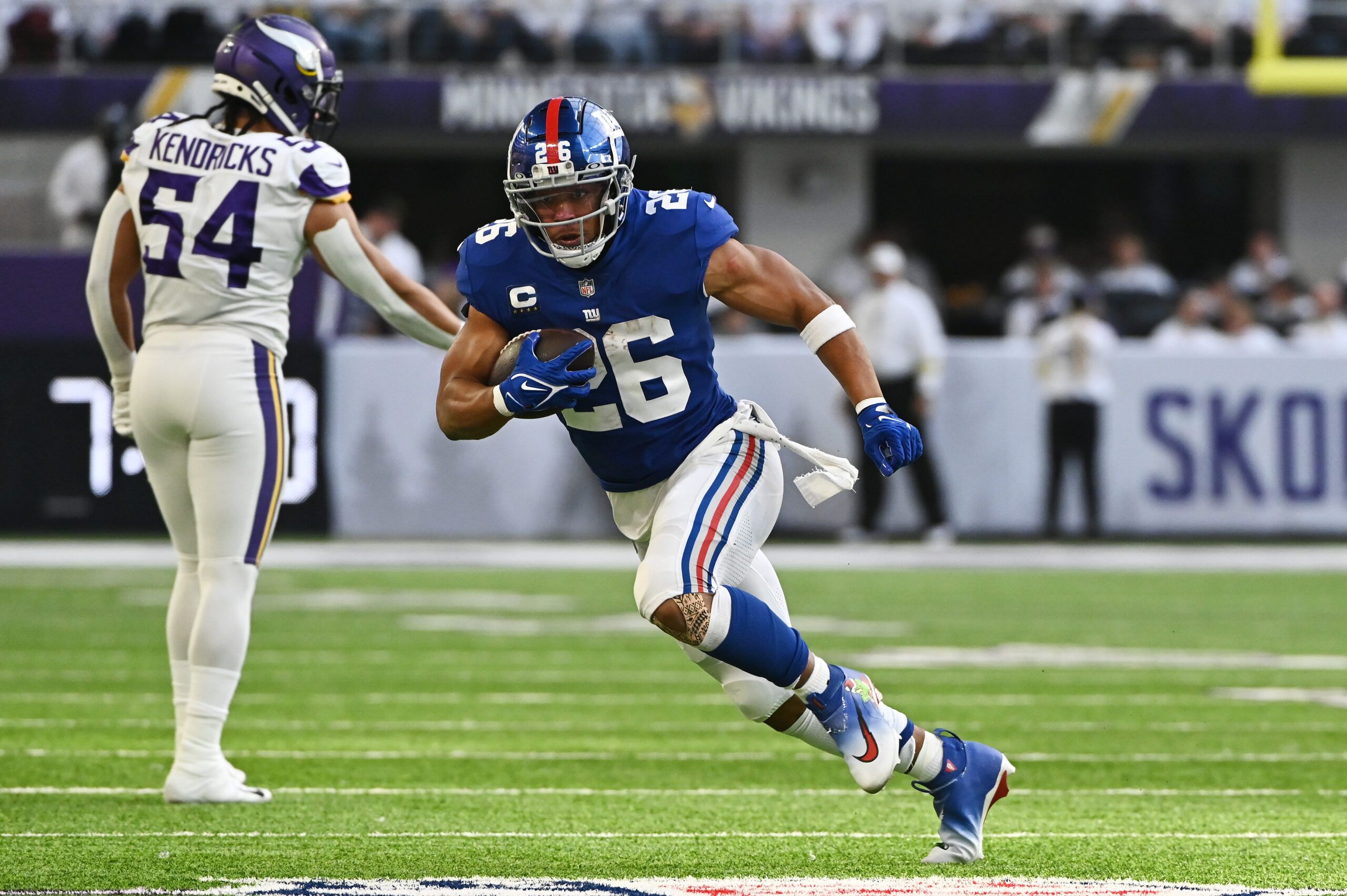 James White implores New York Giants to sign Saquon Barkley