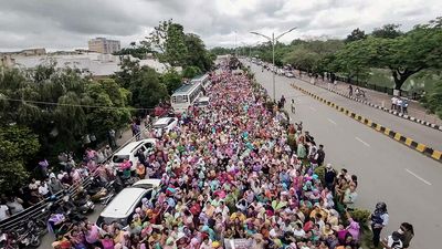 Demonstrations held in Manipur demanding peaceful resolution to crisis