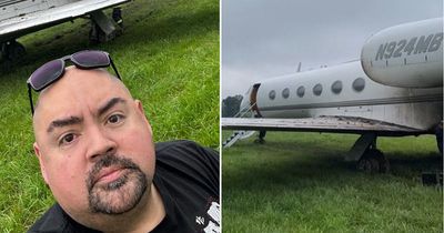 Comedian Gabriel Iglesias is 'happy to be alive' after private jet SKIDDED off runway