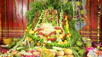 Shakambari Utsavams begin on a colourful note at Kanaka Durga temple