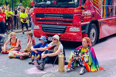 Watch: Just Stop Oil protestors bring London Pride Parade to a standstill