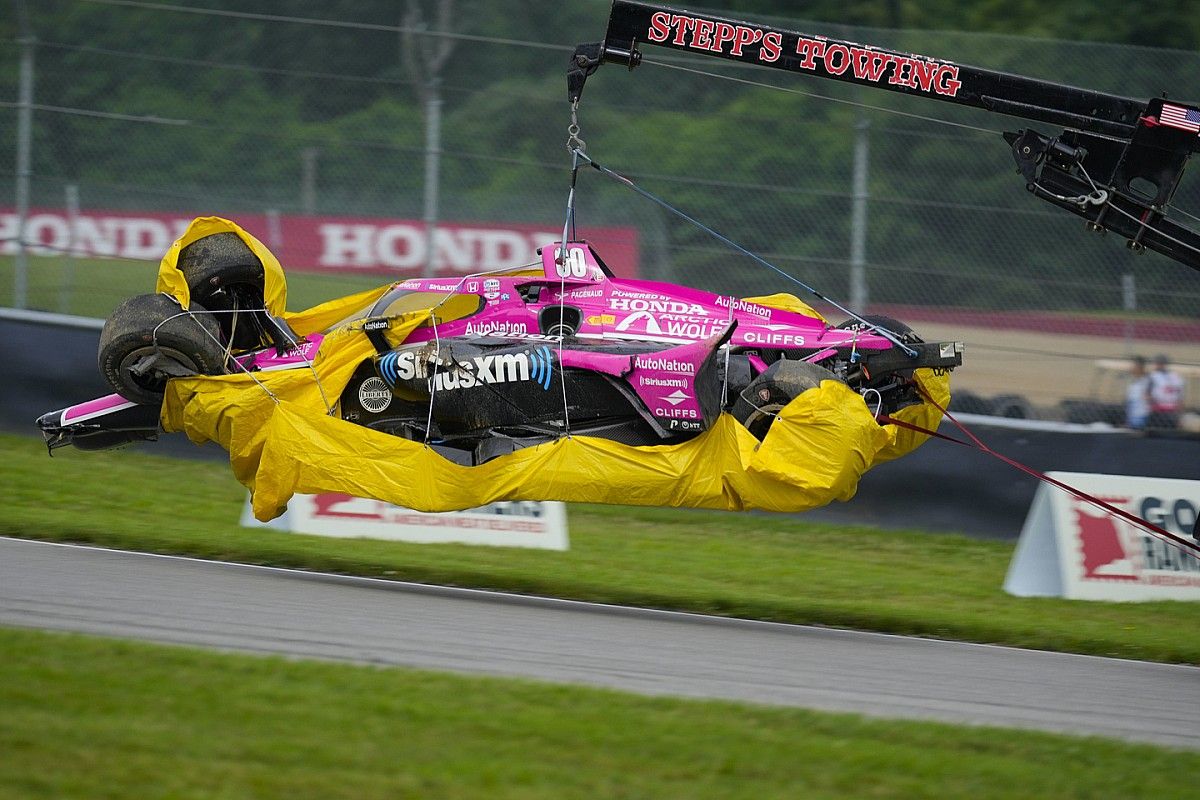 IndyCar Mid-Ohio: Pagenaud escapes massive high-speed…