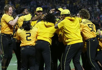 Carlos Santana’s electric walk-off homer sparked an amazing Pirates dance party on home plate