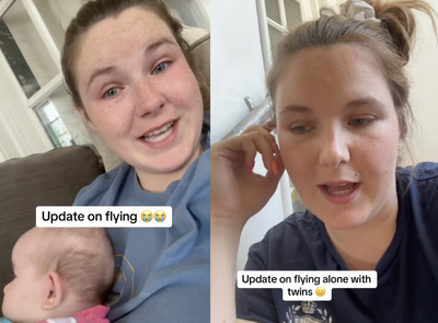 Mother claims Canadian airline refused to let her travel alone with three-month-old twins due to a law