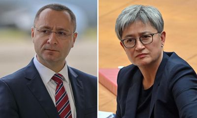 Ukrainian ambassador invites Penny Wong to visit Kyiv to see ‘traumatised’ children